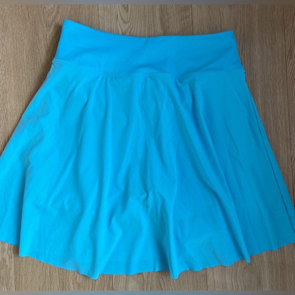 Nike Women's Match Dri Fit Light Blue Athletic Skirt - Picture 8 of 11